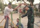 Personel Koramil 0829-01/Kota Bangkalan Latih Tali Temali Pramuka Saka Wira Kartika